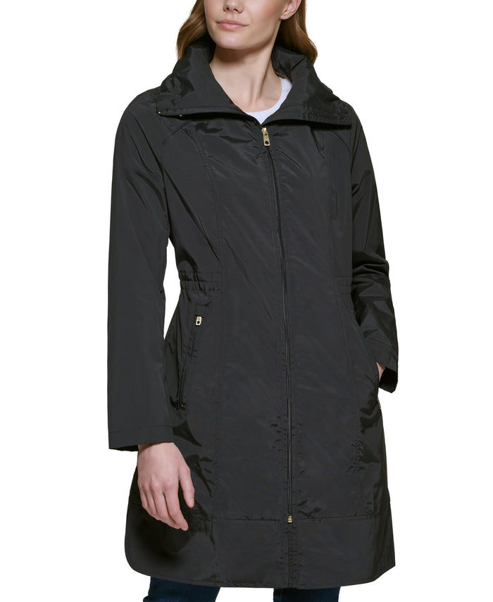 Cole Haan Women’s Packable Lightweight Travel Rain Jacket
