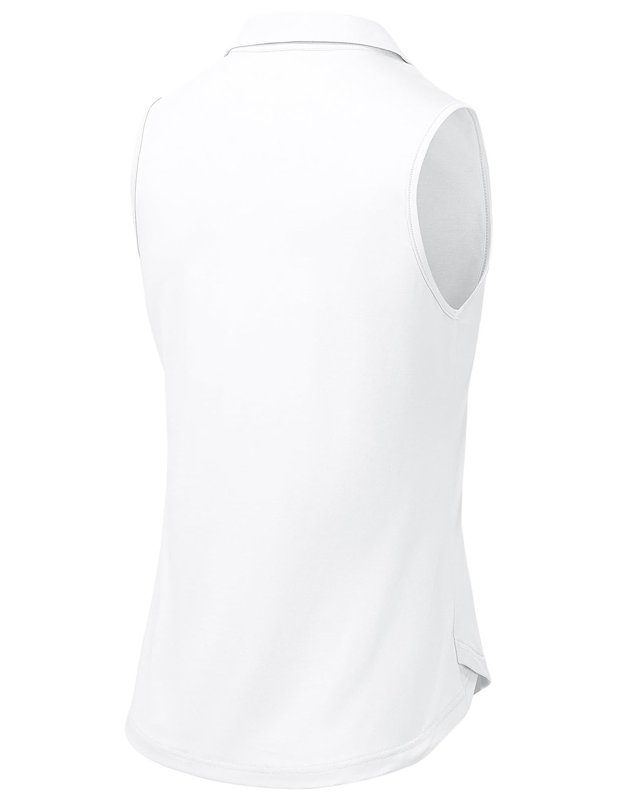 BGOWATU Women's Sleeveless Golf Polo Shirts Collared V Neck Tennis Tank Tops UPF 50+ Quick Dry Lightweight