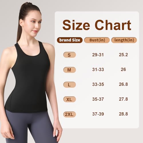 Workout Tank Tops for Women 3Pack Athletic Racerback Sports Compression Sleeveless Dry Fit Shirts