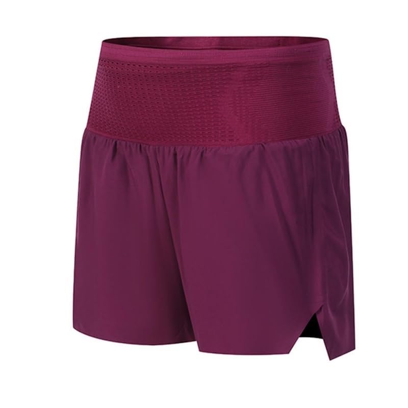 ASWRTYJO Men's Trail Running Shorts Quick Dry Inner Liner Anti-Ride Marathon Training with Waist Pocket
