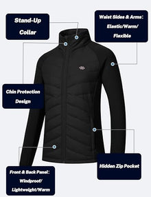 MoFiz Women’s Lightweight Fleece-Lined Insulated Hiking Jacket