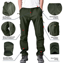 Toomett Men’s Fleece-Lined Water-Repellent Snow Hiking Pants