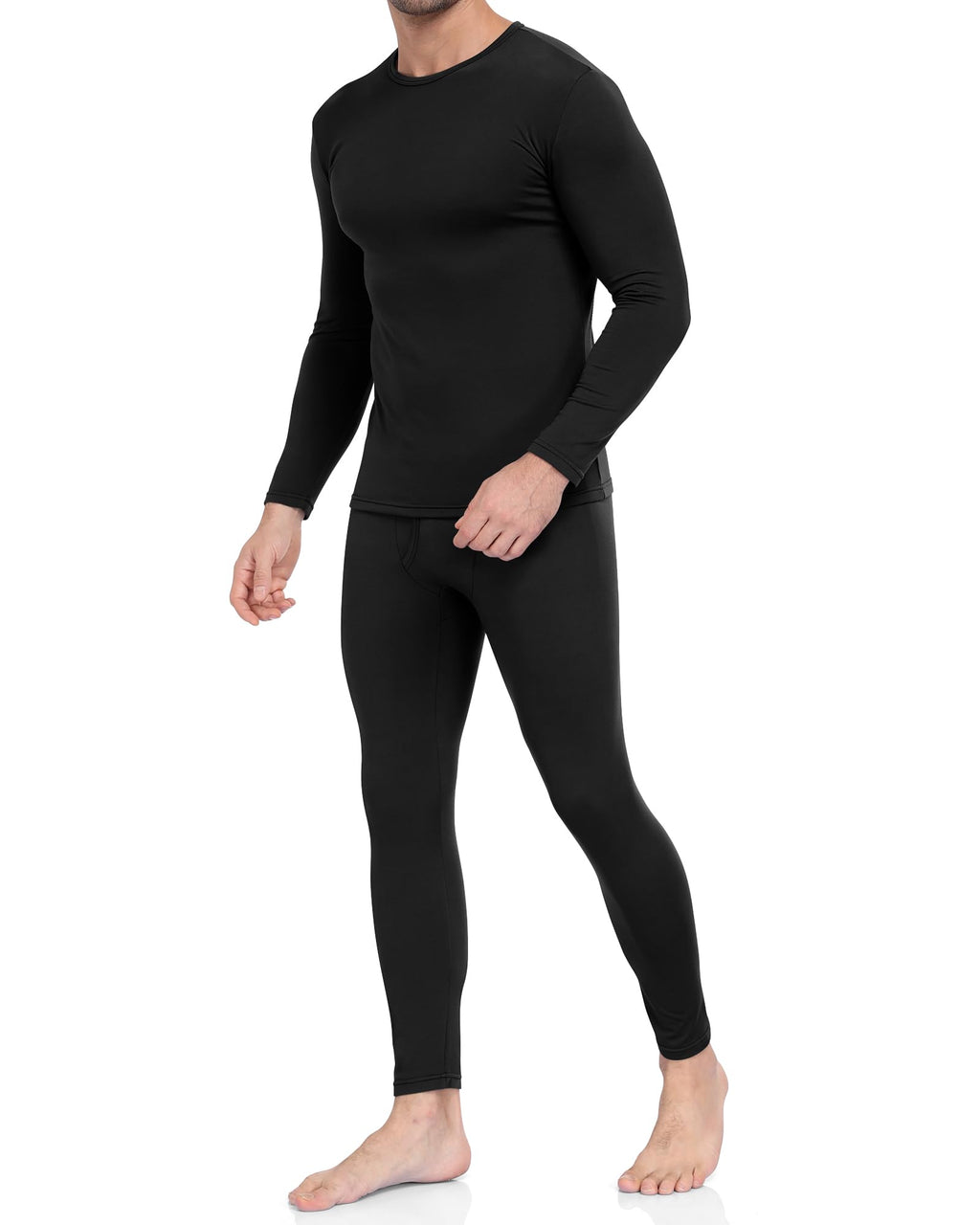 Men’s Fleece-Lined Thermal Long Johns Underwear Set