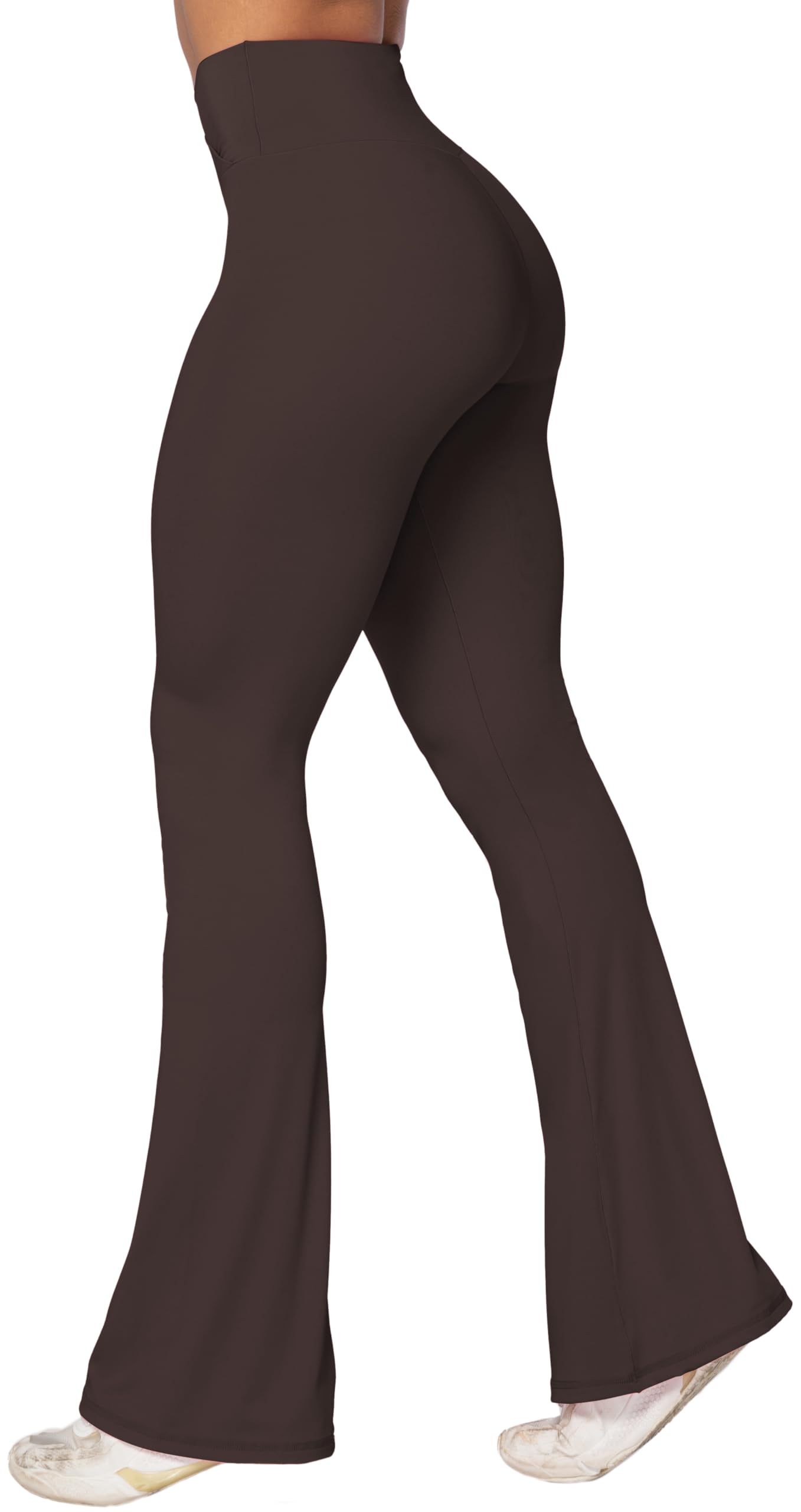 Sunzel Women’s Crossover High-Waist Flare Yoga Leggings