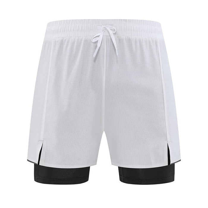 ASWRTYJO Men’s 2-in-1 Quick-Dry Lined Running Shorts