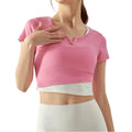 QWERAXZG Yoga Top for Women Sport Shirt Fitness Gym Running Female Sports(D,M Code)