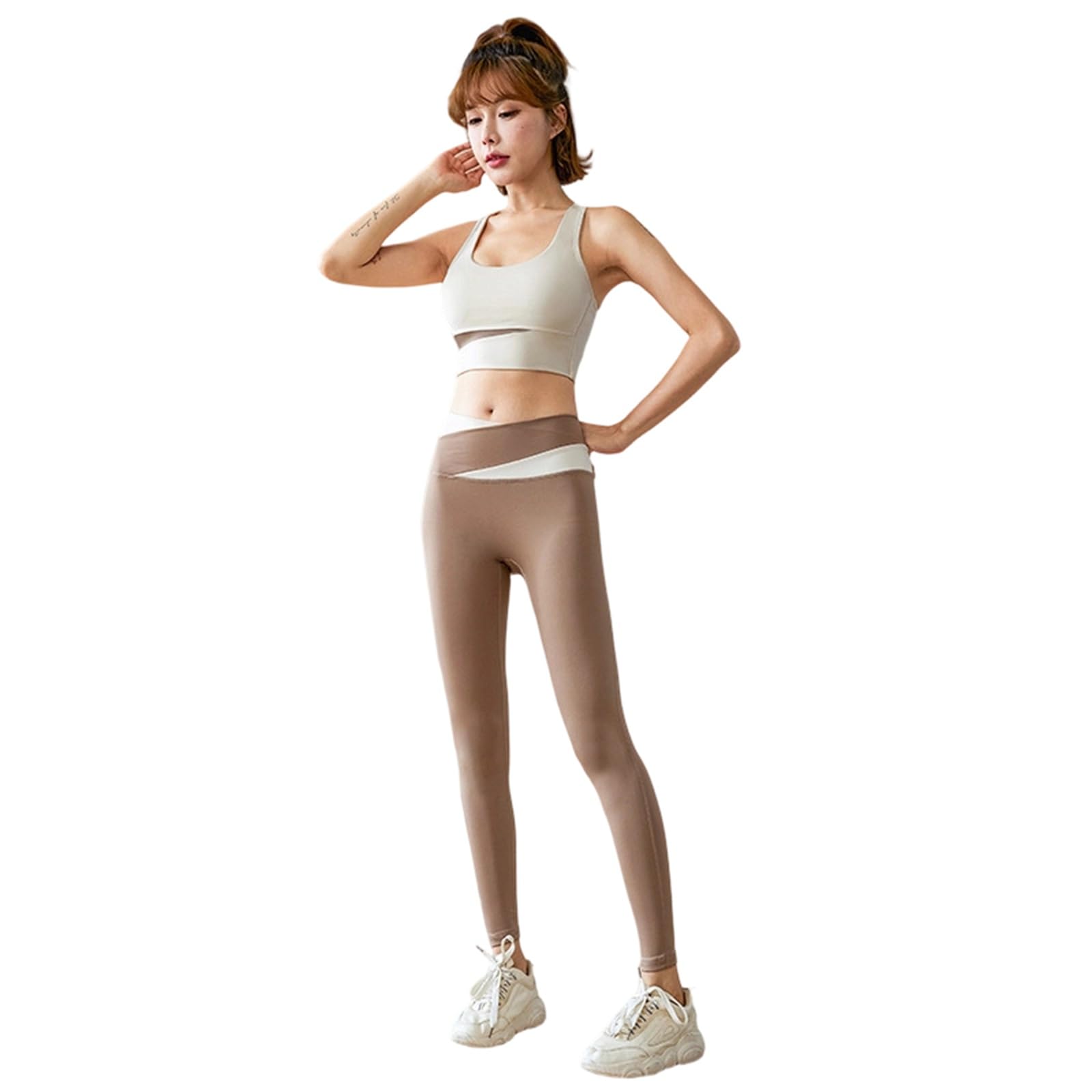Women’s High-Support Seamless Sports Bra Yoga Tank Top