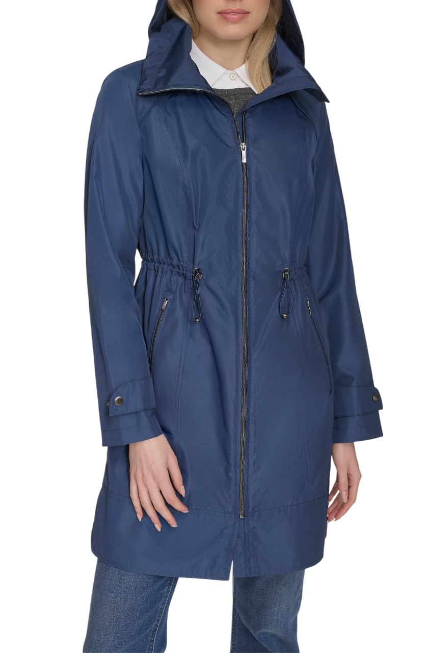 Cole Haan Women’s Packable Lightweight Travel Rain Jacket