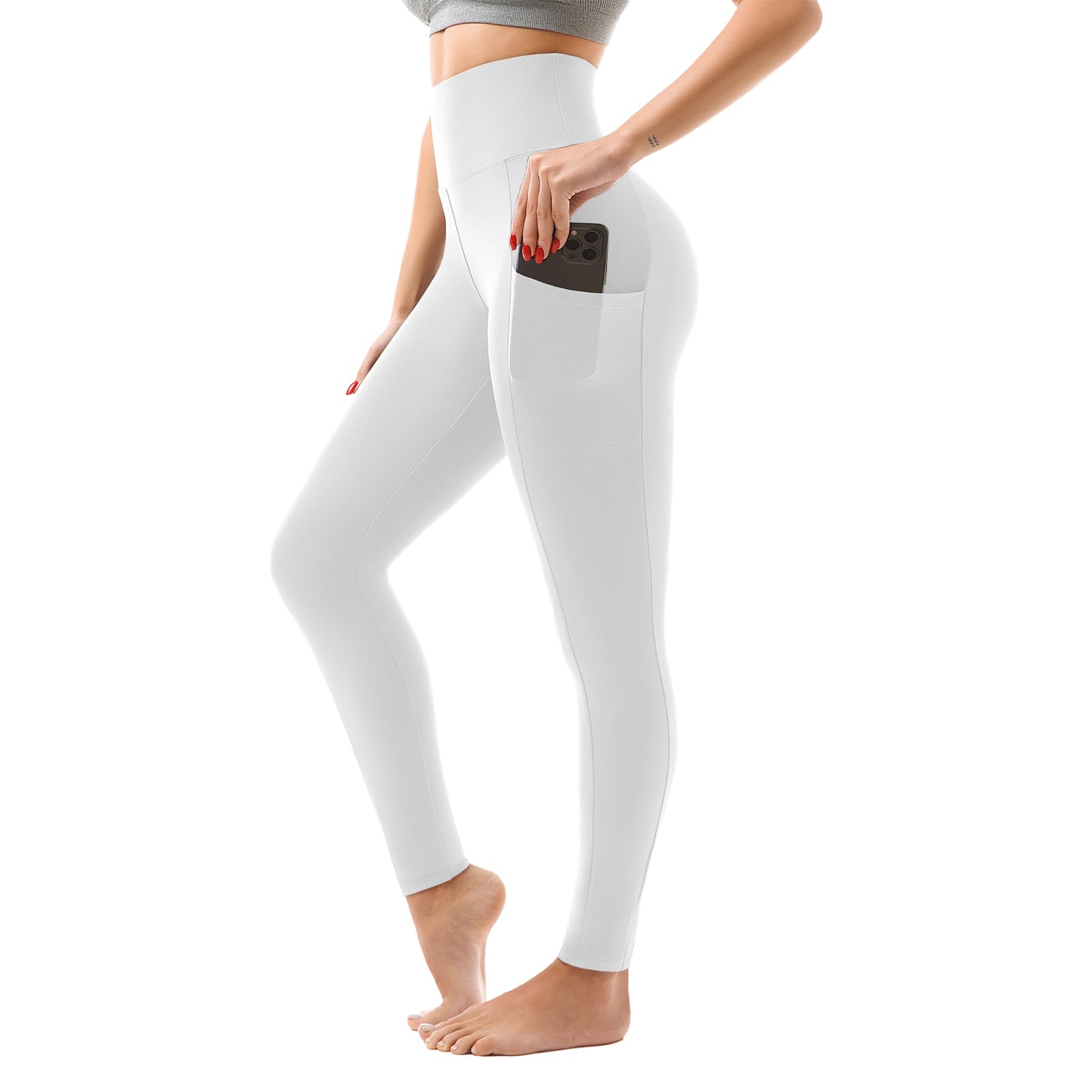 SINOPHANT Women’s High-Waist Leggings with Pockets