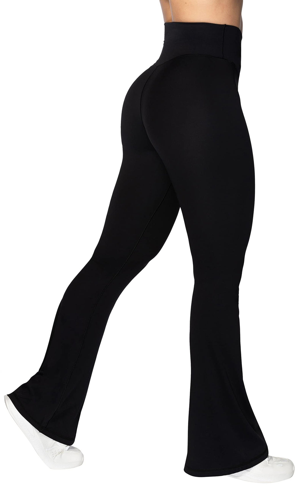 Sunzel Women’s Crossover High-Waist Flare Yoga Leggings