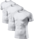 ATHLIO Men's Cool Dry Short Sleeve Compression Shirts, Sports Baselayer T-Shirts Tops, Athletic Workout Shirt