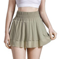 AFPSDLFJDLS Women's Sports Shorts 2 in 1 Yoga Mesh Paneled Fitness Running Breathable Sportswear