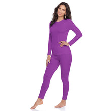 Women’s Fleece-Lined Thermal Long Johns Underwear Set