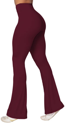 Sunzel Women’s Crossover High-Waist Flare Yoga Leggings