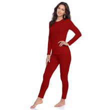 Women’s Fleece-Lined Thermal Long Johns Underwear Set