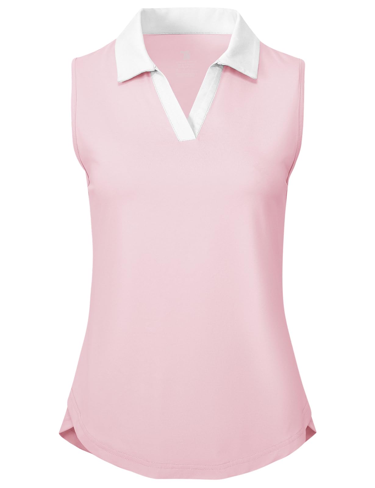 BGOWATU Women's Sleeveless Golf Polo Shirts Collared V Neck Tennis Tank Tops UPF 50+ Quick Dry Lightweight
