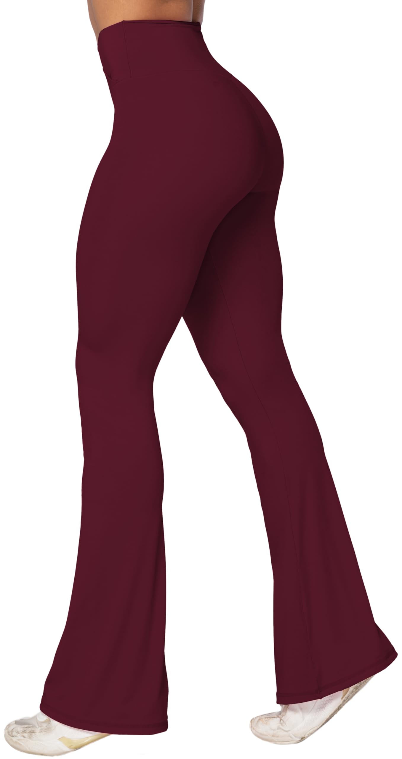 Sunzel Women’s Crossover High-Waist Flare Yoga Leggings