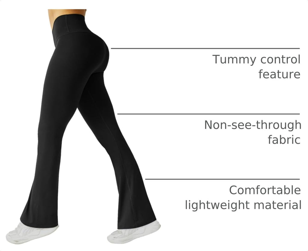 FireSwan Women’s Crossover High-Waist Flare Yoga Leggings