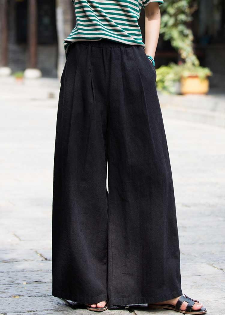 rxynpcrd Women’s Linen Wide-Leg High-Waist Yoga Pants