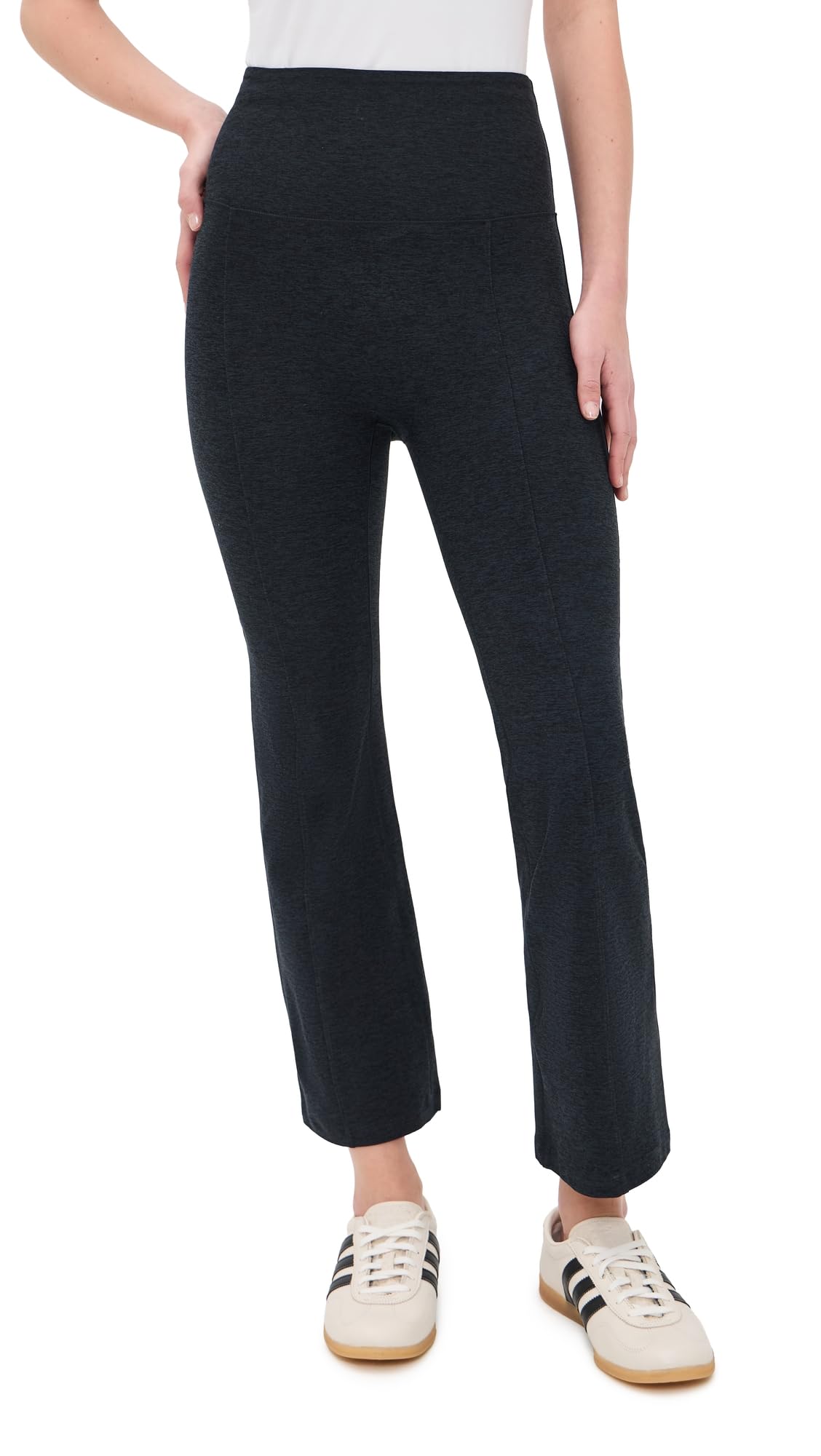 Beyond Yoga Women’s Pintuck High-Waist Kick Flare Pants