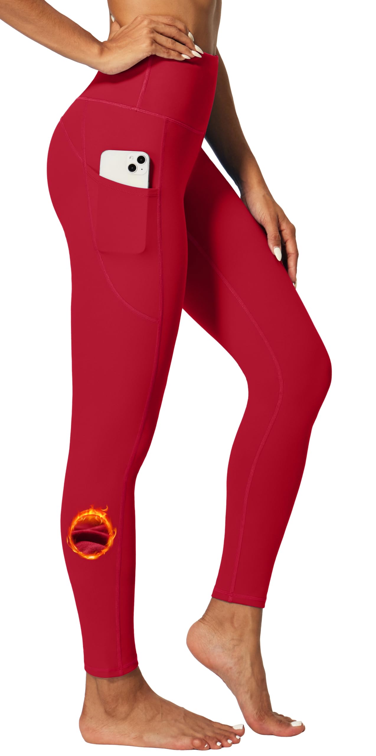 IUGA Women’s Fleece-Lined Thermal Winter Leggings with Pockets
