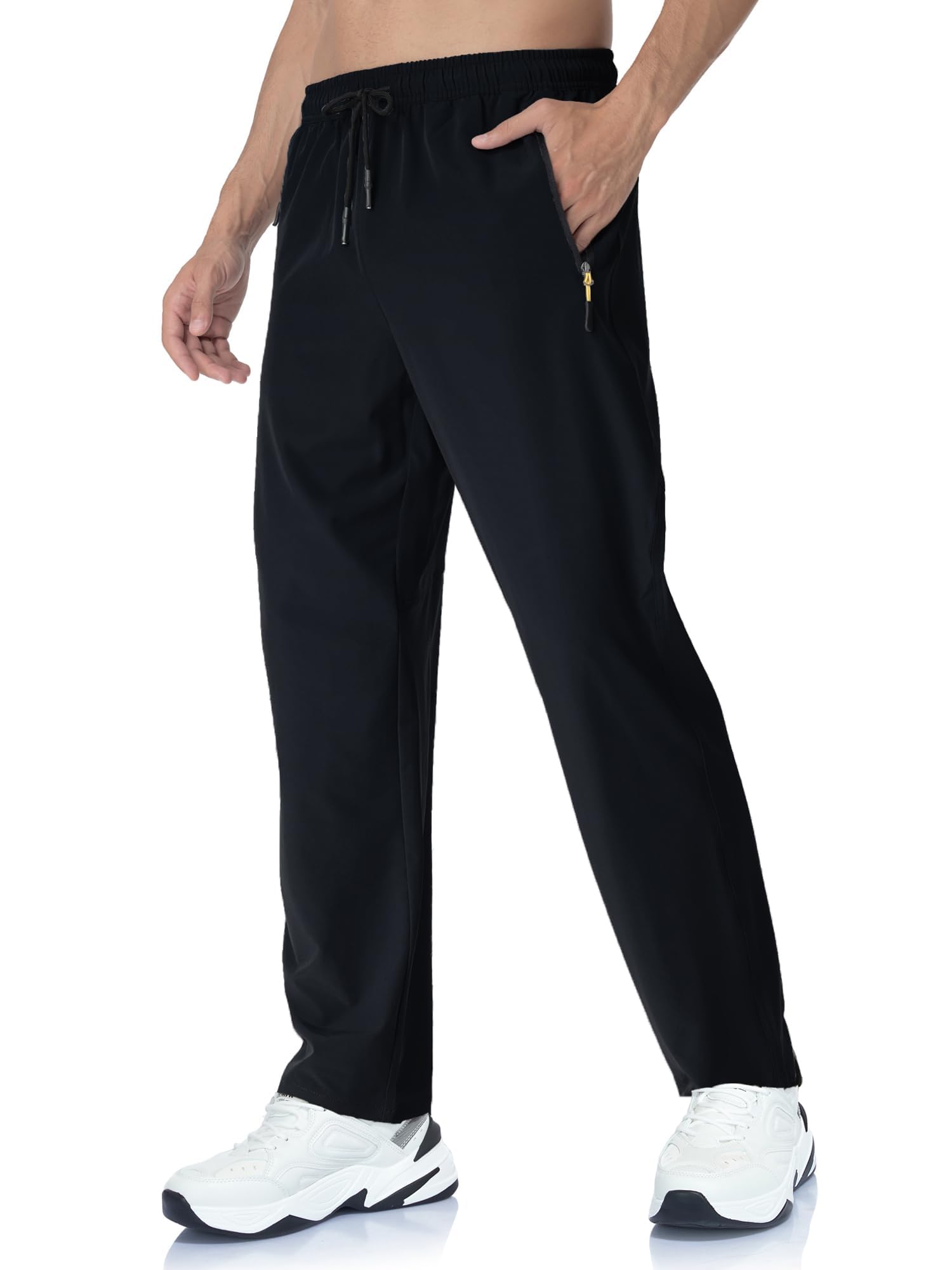 Rapoo Mens Lightweight Hiking Pants Quick Dry Stretch Joggers for Running Workout Casual
