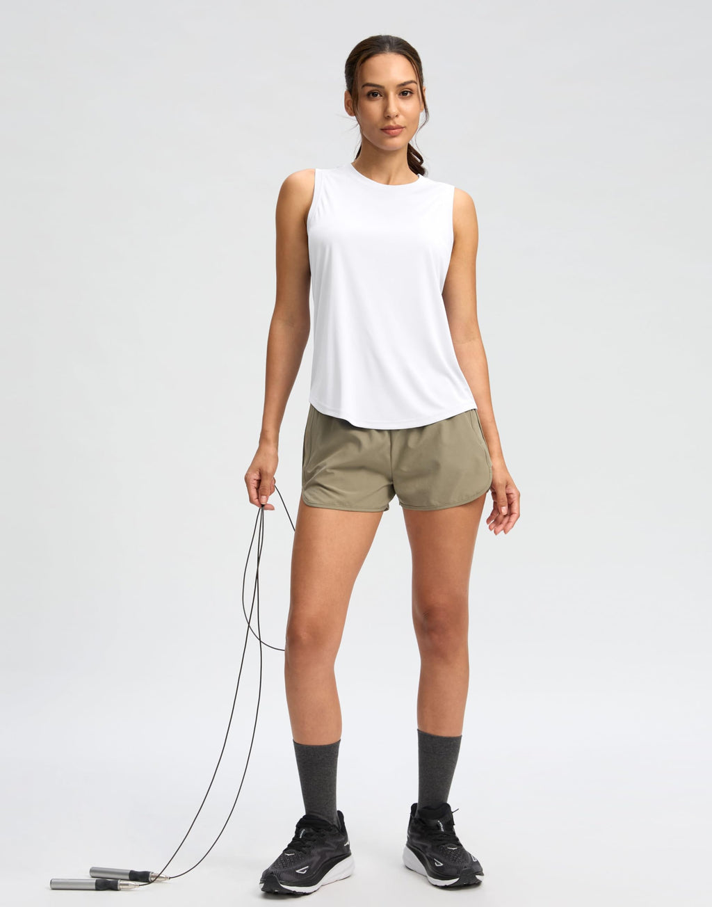 SANTINY Women's Workout Tank Top Racerback Athletic Shirt