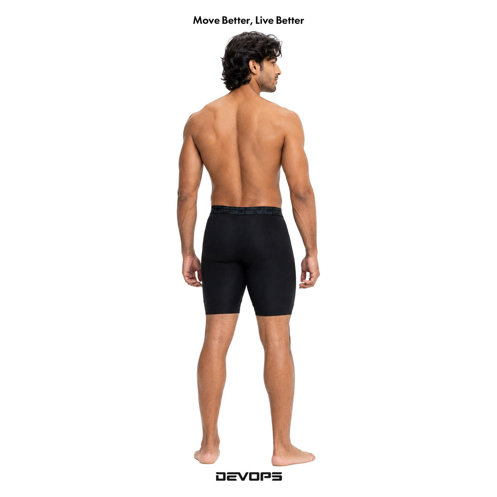 DEVOPS 3 or 5 Pack Men's Compression Shorts with Pocket/Non-Pocket