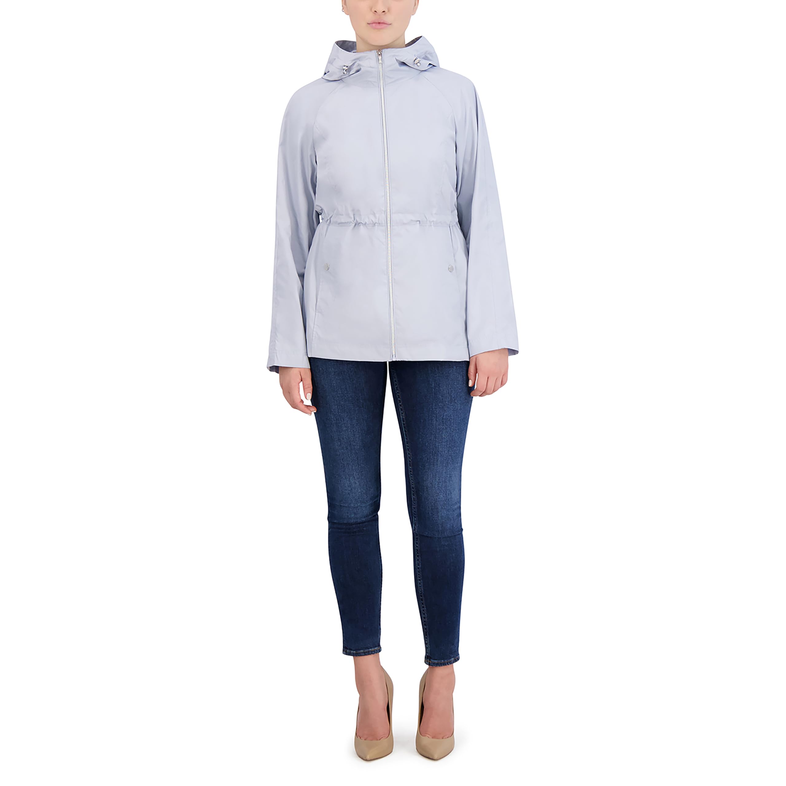Cole Haan Women’s Packable Lightweight Travel Rain Jacket
