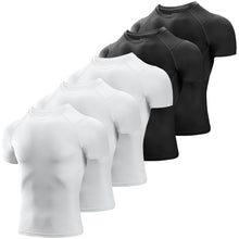 Niksa Men’s 3/5-Pack Cool-Dry Compression Training Shirts