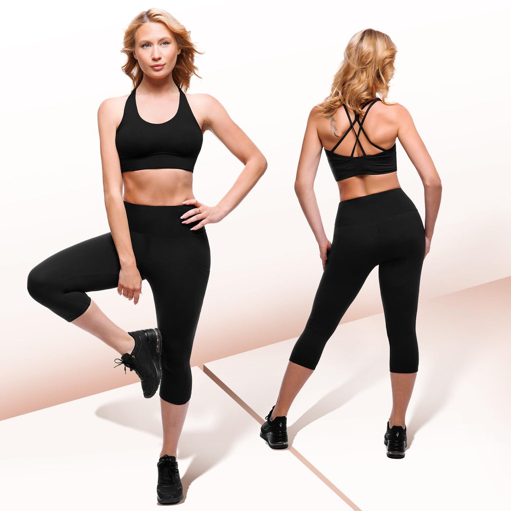 SINOPHANT Women’s High-Waist Leggings with Pockets
