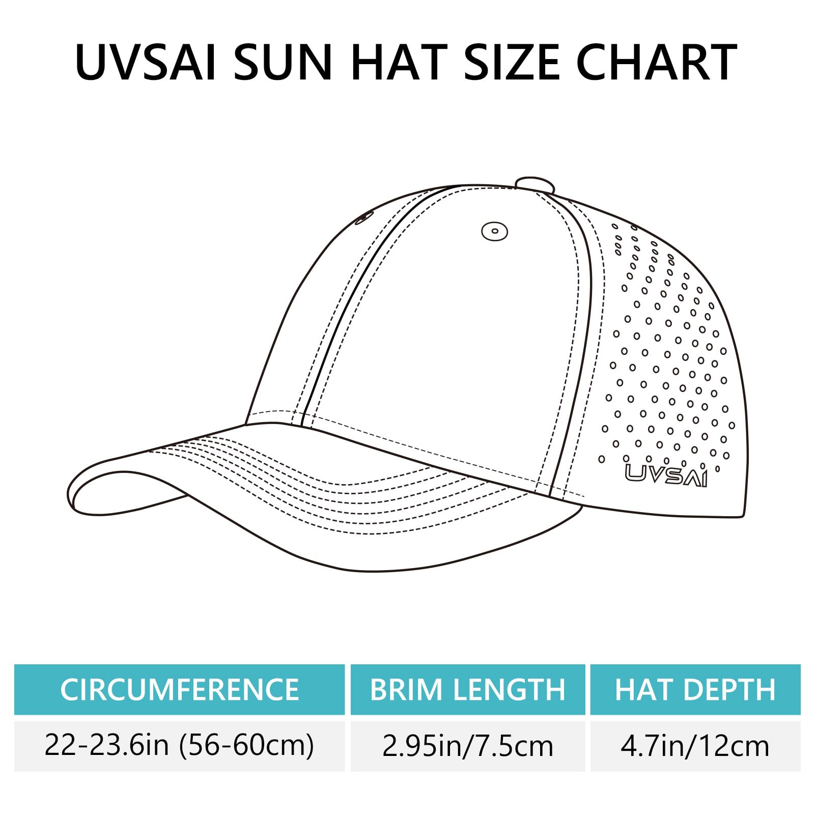 UVSAI UPF 50+ Lightweight Water-Resistant Performance Cap
