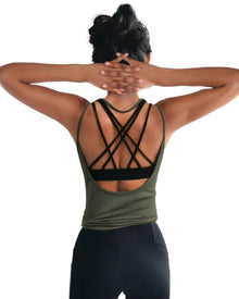 OYANUS Women’s Open-Back Yoga & Workout Tank Top