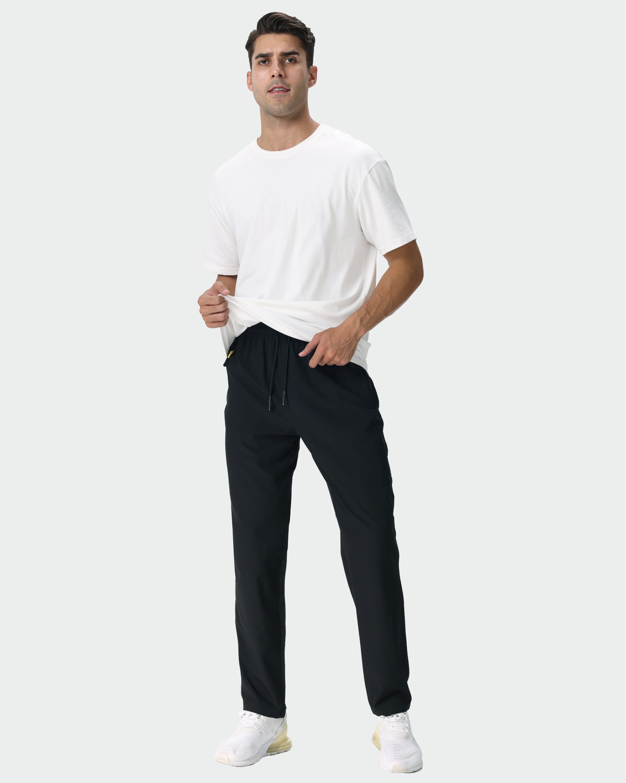 Rapoo Mens Lightweight Hiking Pants Quick Dry Stretch Joggers for Running Workout Casual