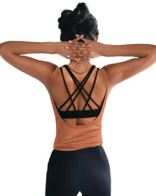 OYANUS Women’s Open-Back Yoga & Workout Tank Top