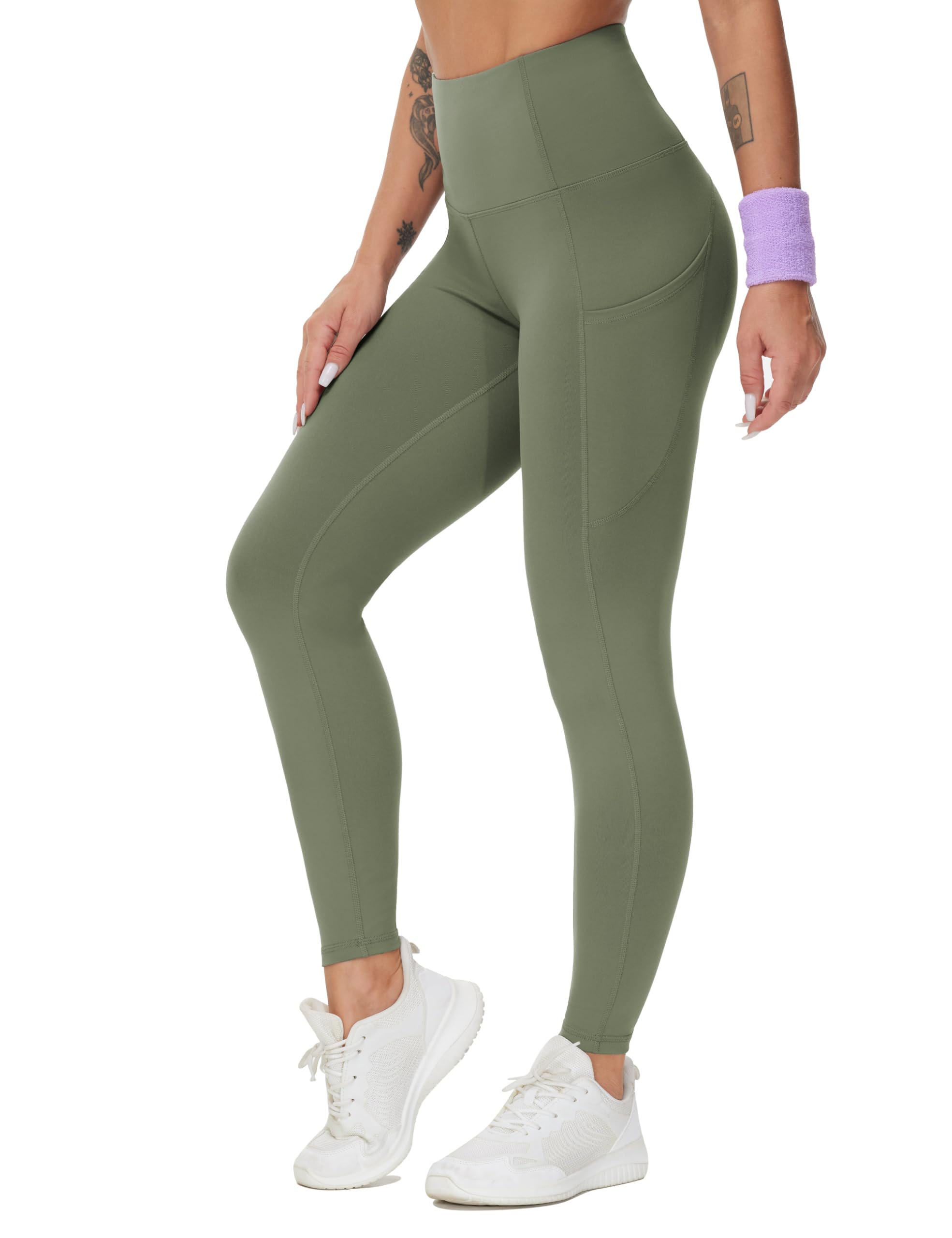 THE GYM PEOPLE Women’s High-Waist Thick Yoga Leggings