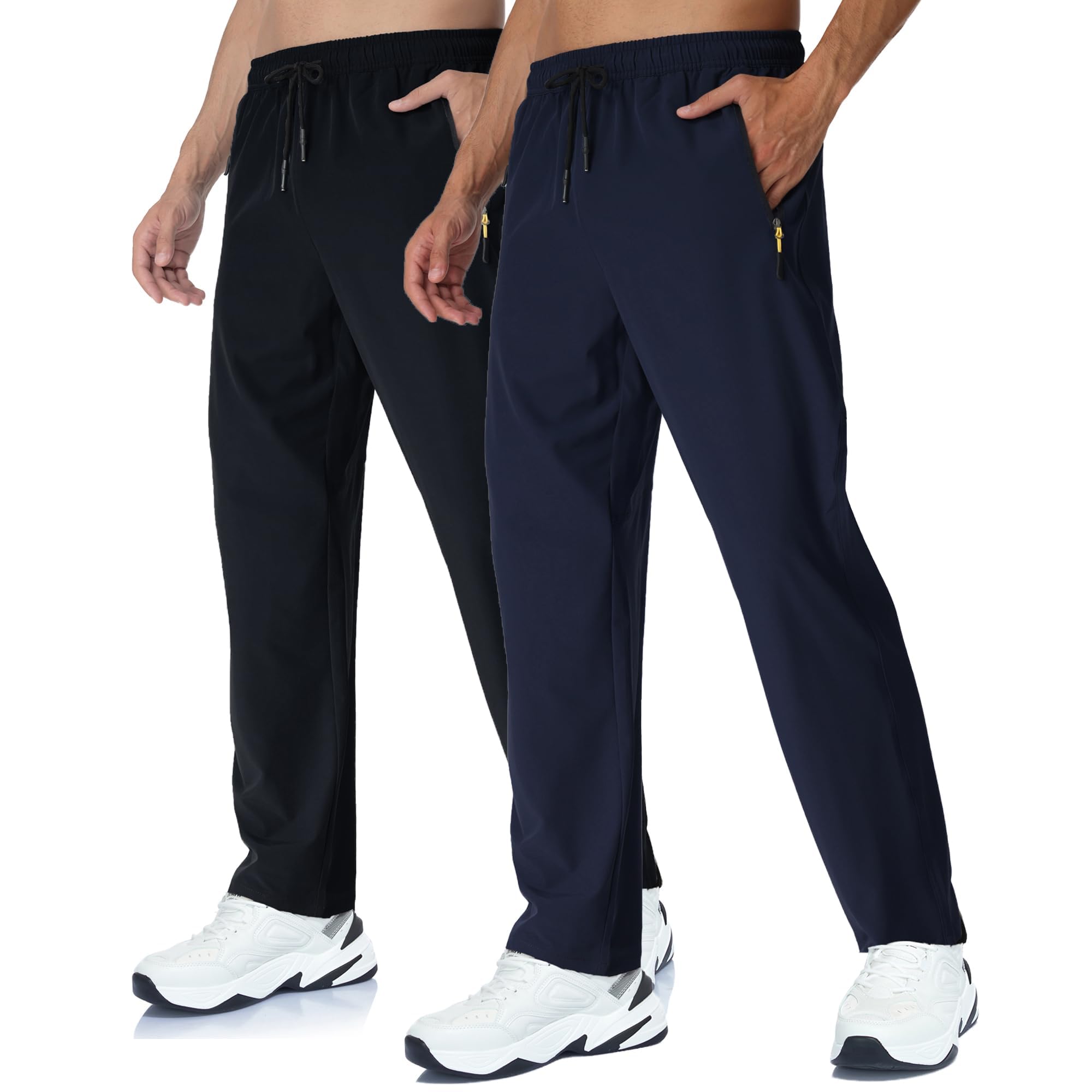 Rapoo Mens Lightweight Hiking Pants Quick Dry Stretch Joggers for Running Workout Casual