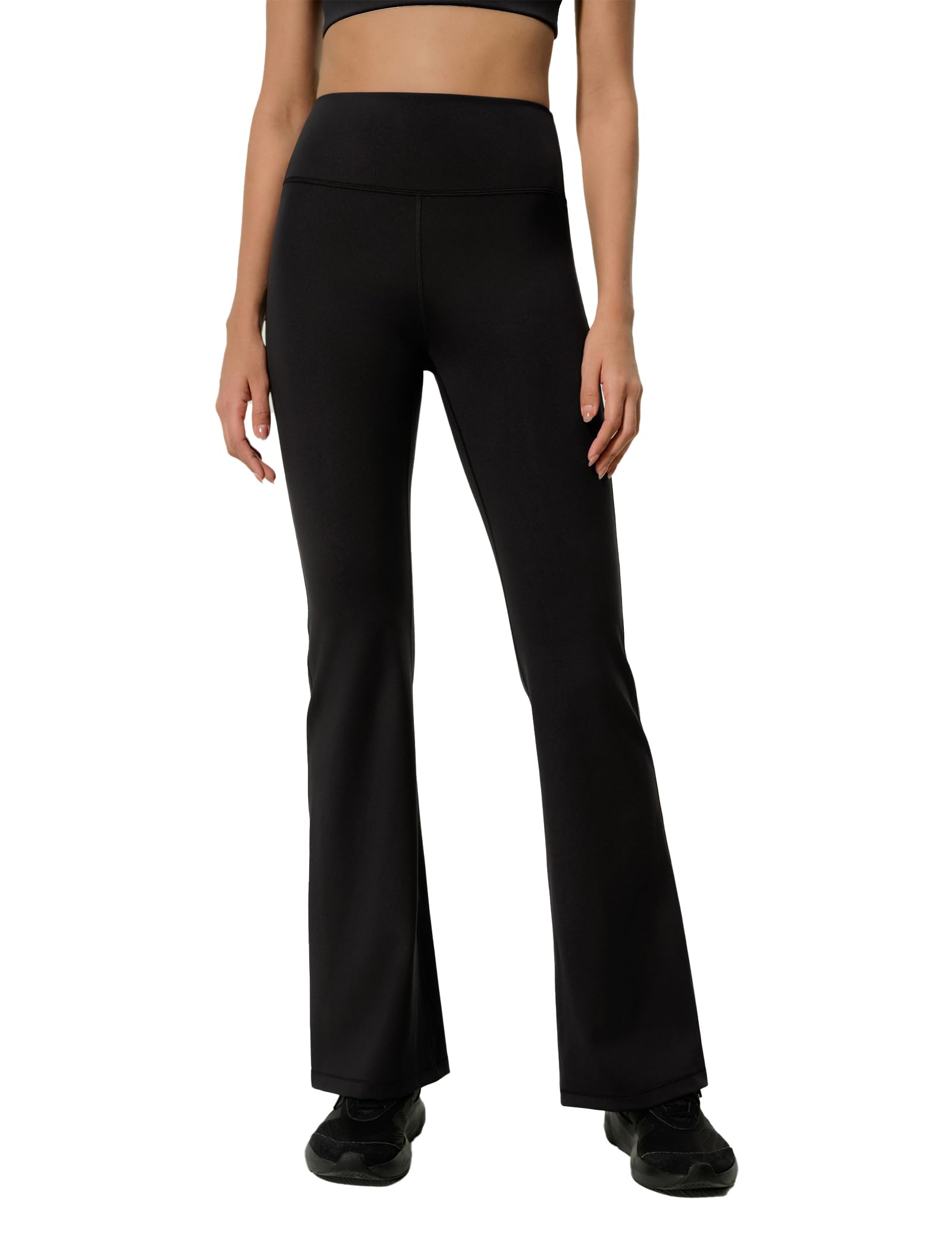 LILYSILK Women’s High-Rise Silk Flare Yoga Pants