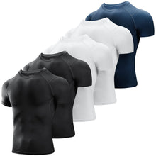 Niksa Men’s 3/5-Pack Cool-Dry Compression Training Shirts