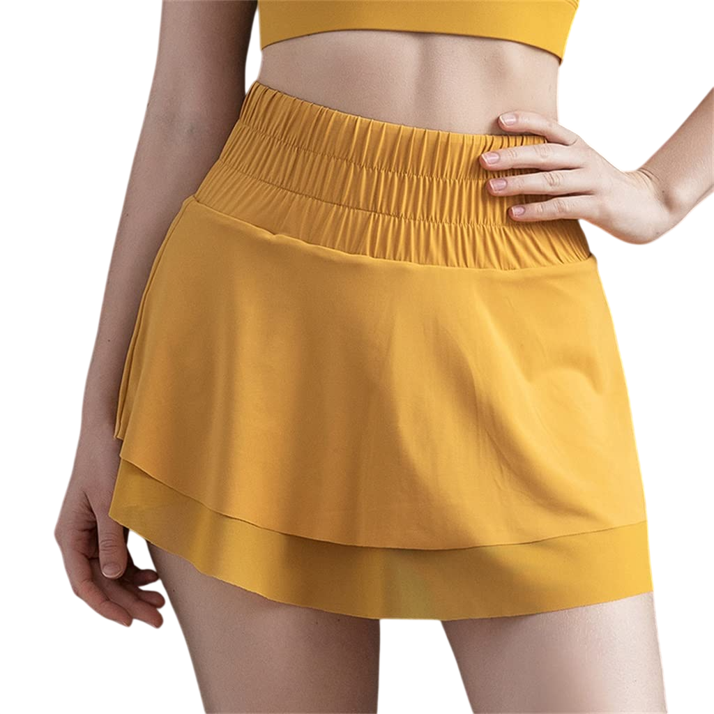 AFPSDLFJDLS Women’s 2-in-1 Mesh Running & Yoga Shorts
