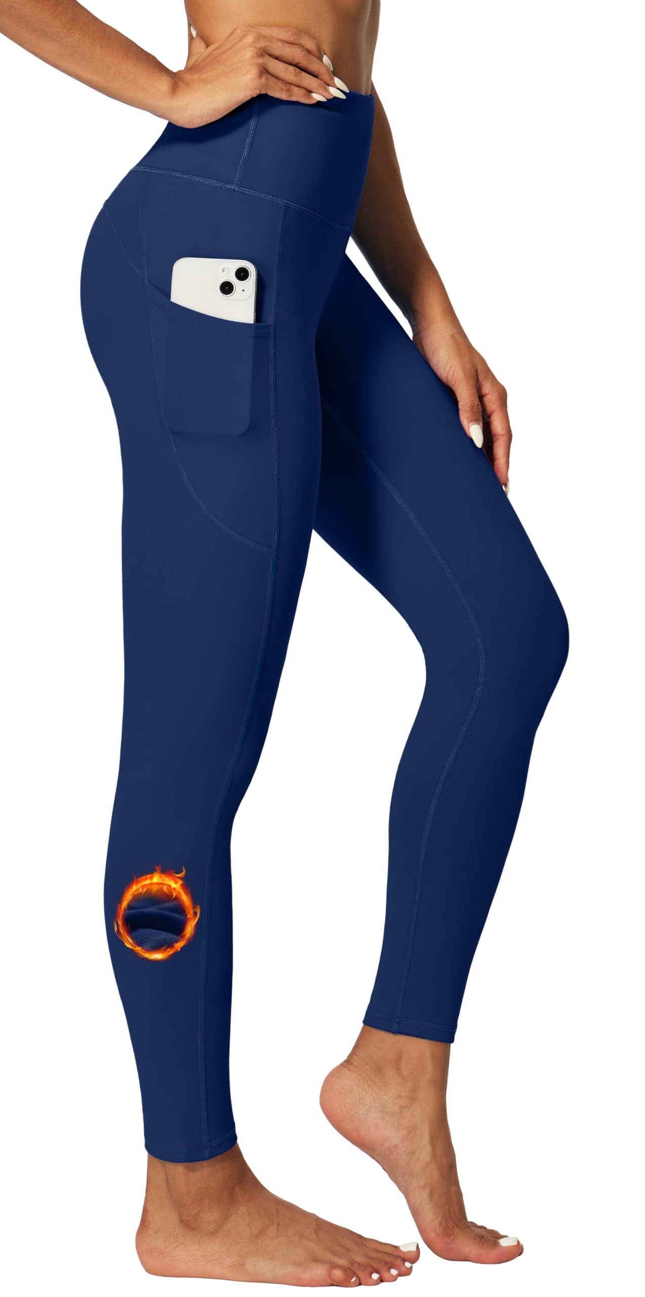 IUGA Women’s Fleece-Lined Thermal Winter Leggings with Pockets