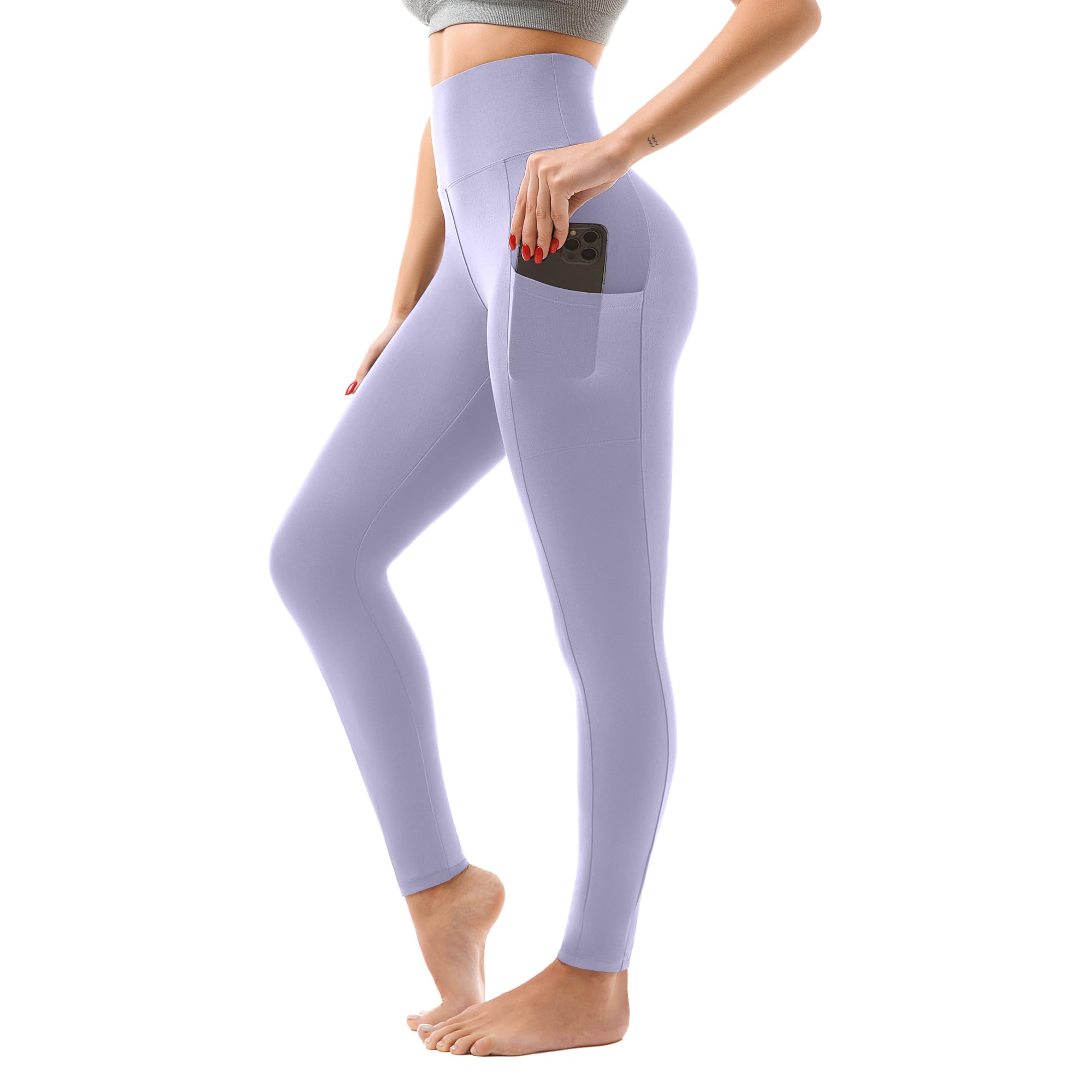 SINOPHANT Women’s High-Waist Leggings with Pockets
