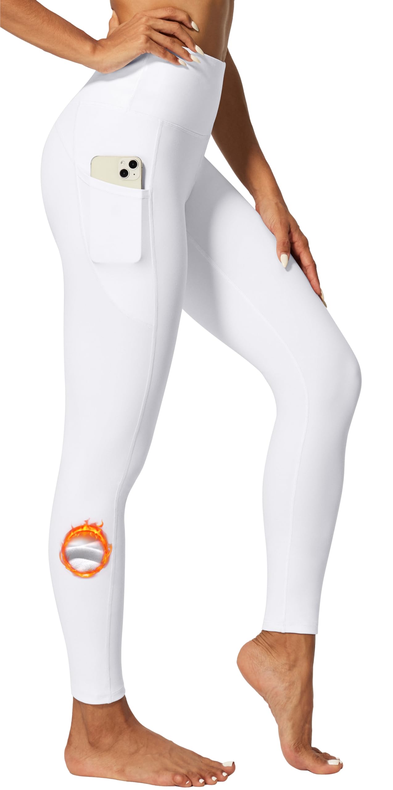 IUGA Women’s Fleece-Lined Thermal Winter Leggings with Pockets