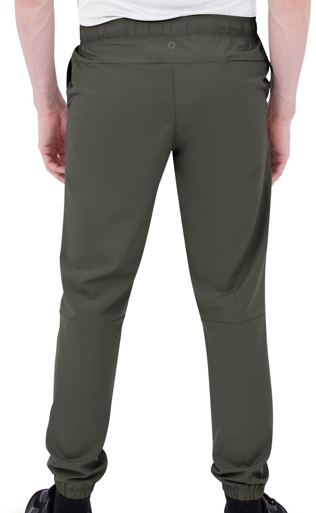 Skora Men's Woven Stretch Running Joggers with Back Zip and Side Pockets