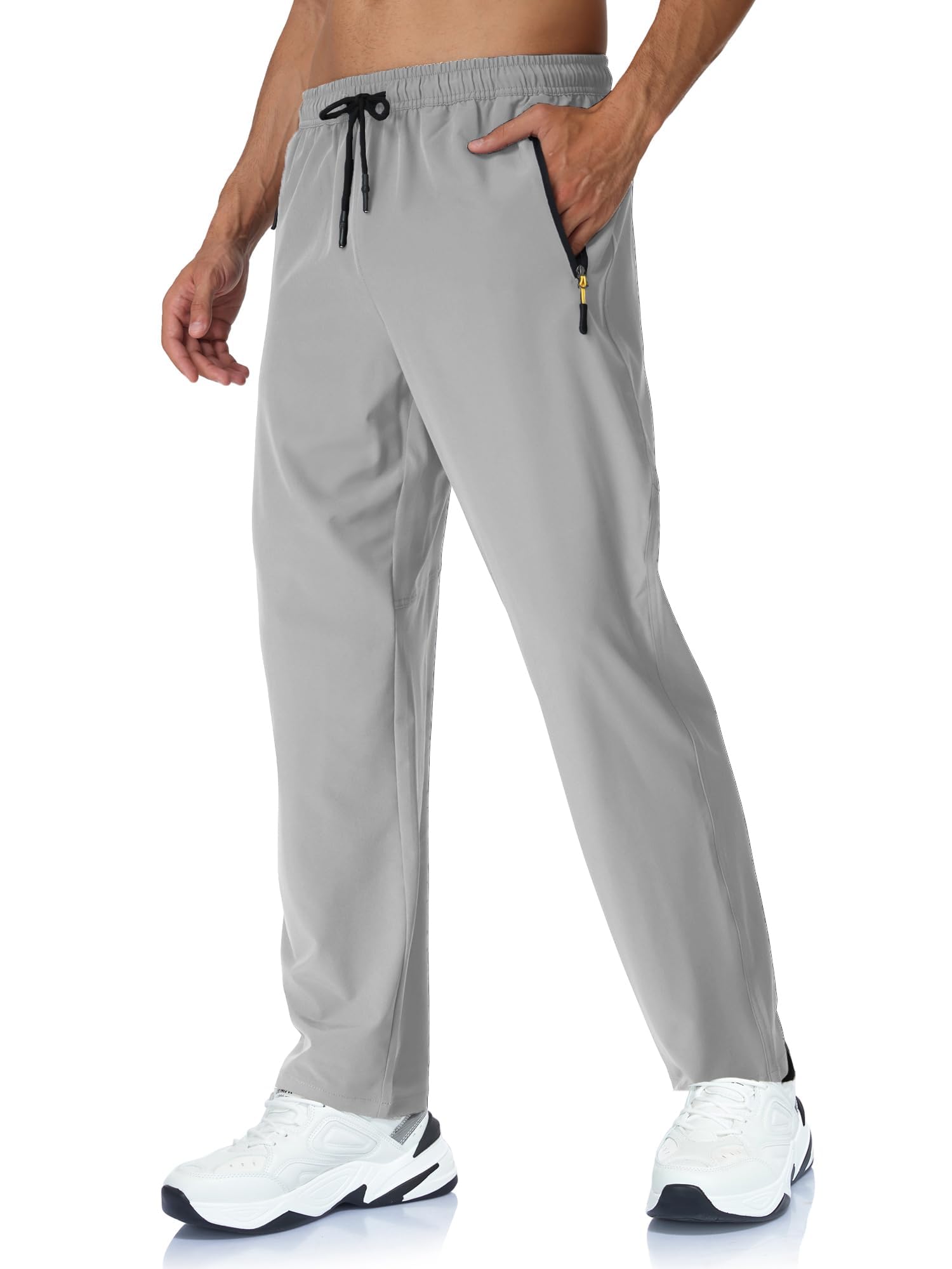 Rapoo Mens Lightweight Hiking Pants Quick Dry Stretch Joggers for Running Workout Casual