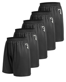 Men’s 5-Pack Quick-Dry Athletic Gym & Basketball Shorts