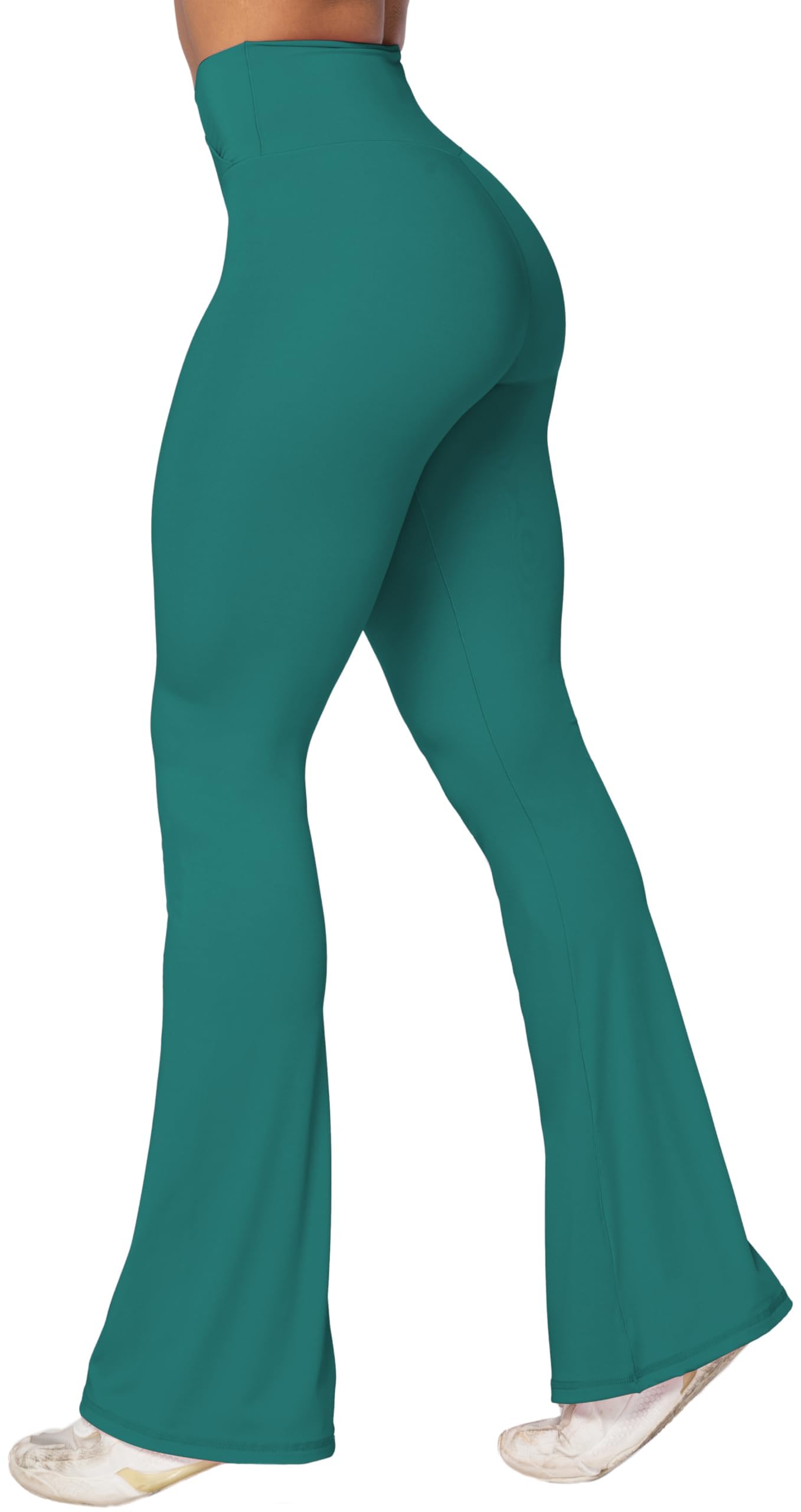 Sunzel Women’s Crossover High-Waist Flare Yoga Leggings