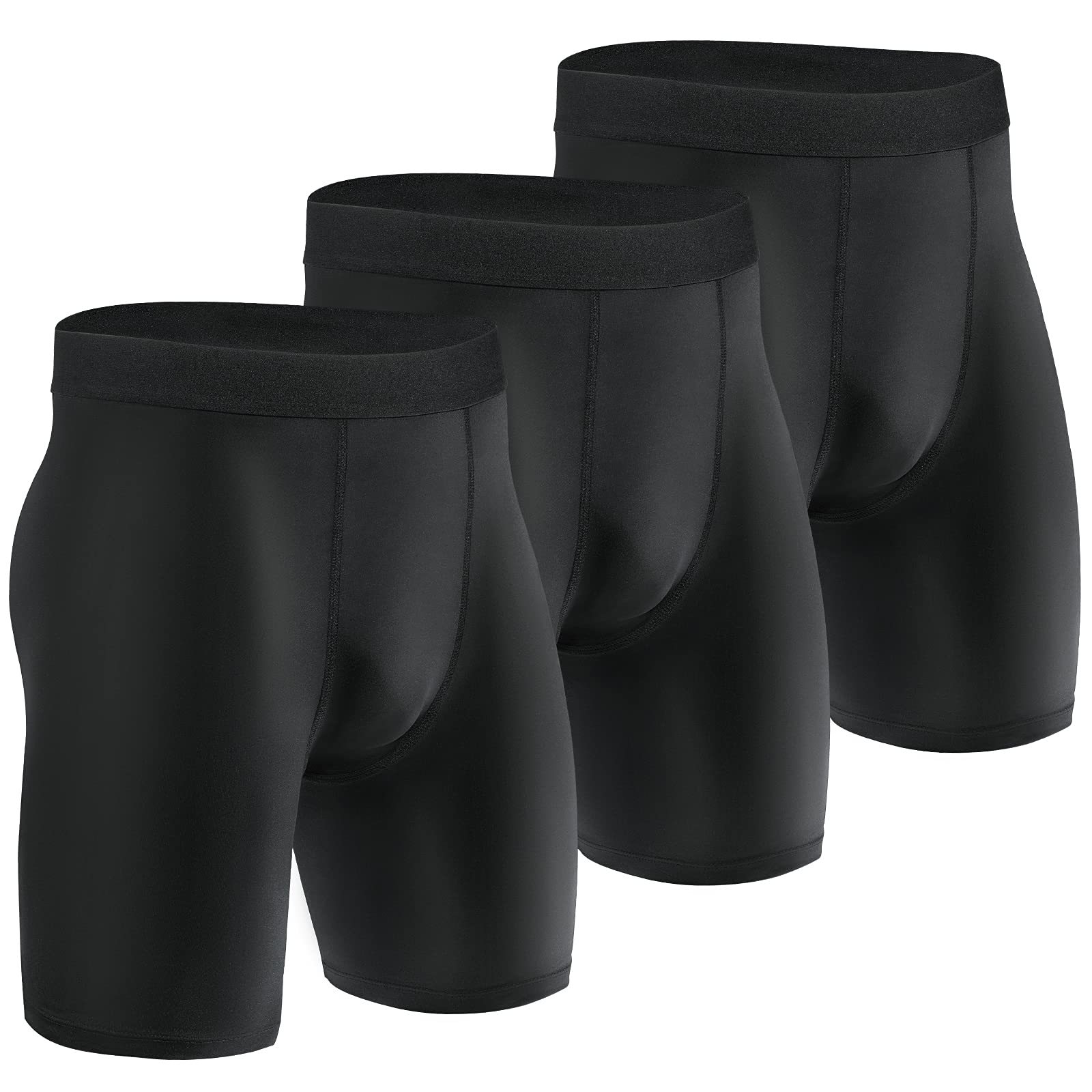 Niksa Compression Shorts Men 2/3 Pack, Compression Underwear for Men Athletic Shorts, Running Workout Fitness Shorts
