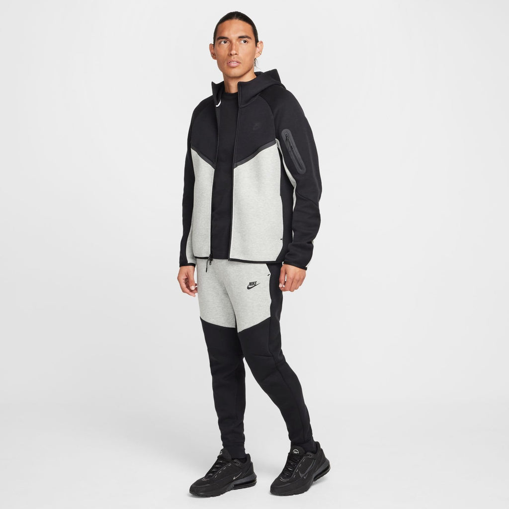 Nike Tech Men's Fleece Joggers Size-Small Black Heather Grey