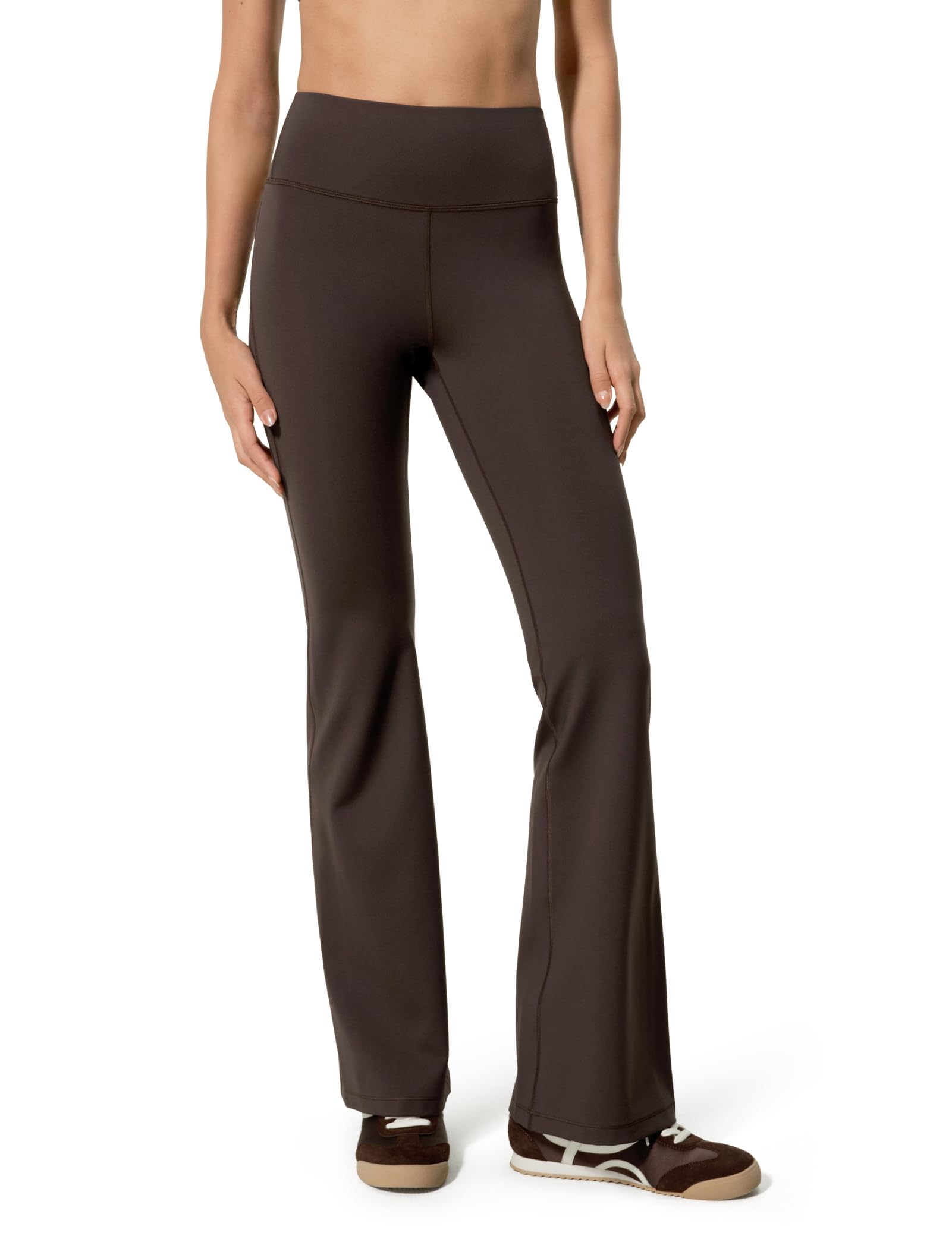 LILYSILK Women’s High-Rise Silk Flare Yoga Pants